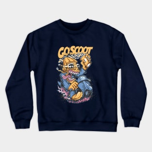 scooter boy art Crewneck Sweatshirt